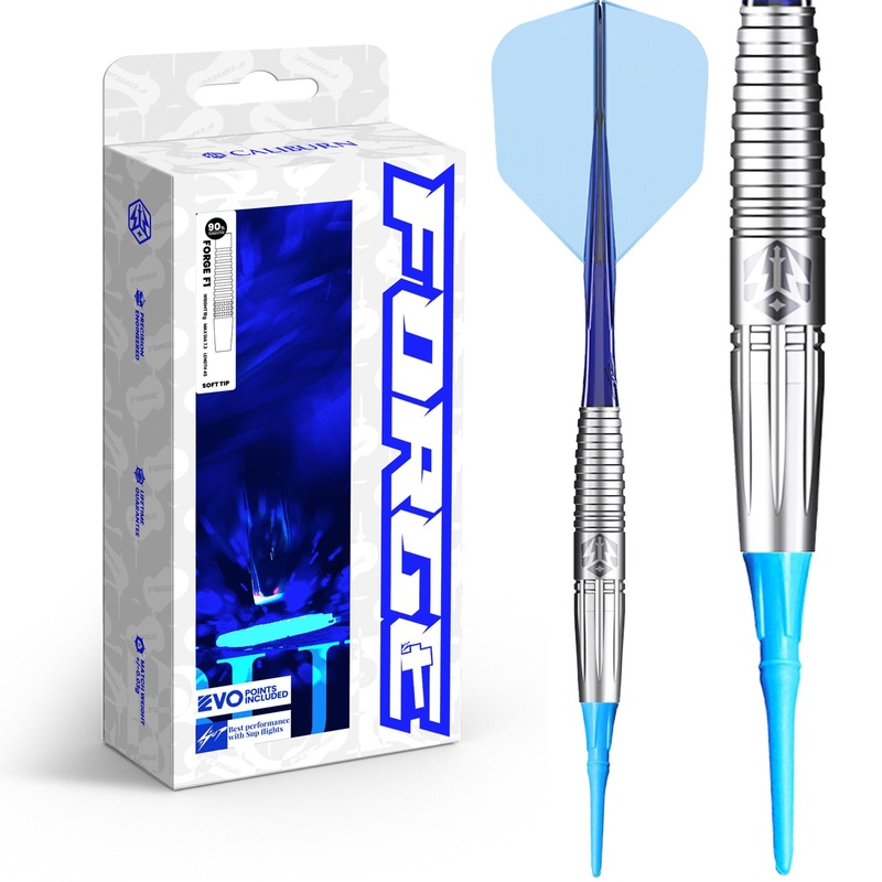 Caliburn Forge Darts – Soft Tip – 90% Tungsten – F2 – 20g