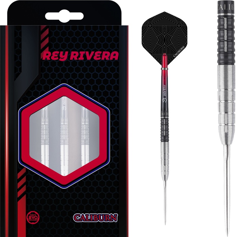 Caliburn Players Darts – Steel Tip – 80% Tungsten – Rey Rivera – 18g