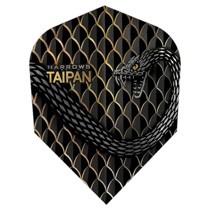 Harrows Taipan Dart Flights Gold No2 Standard