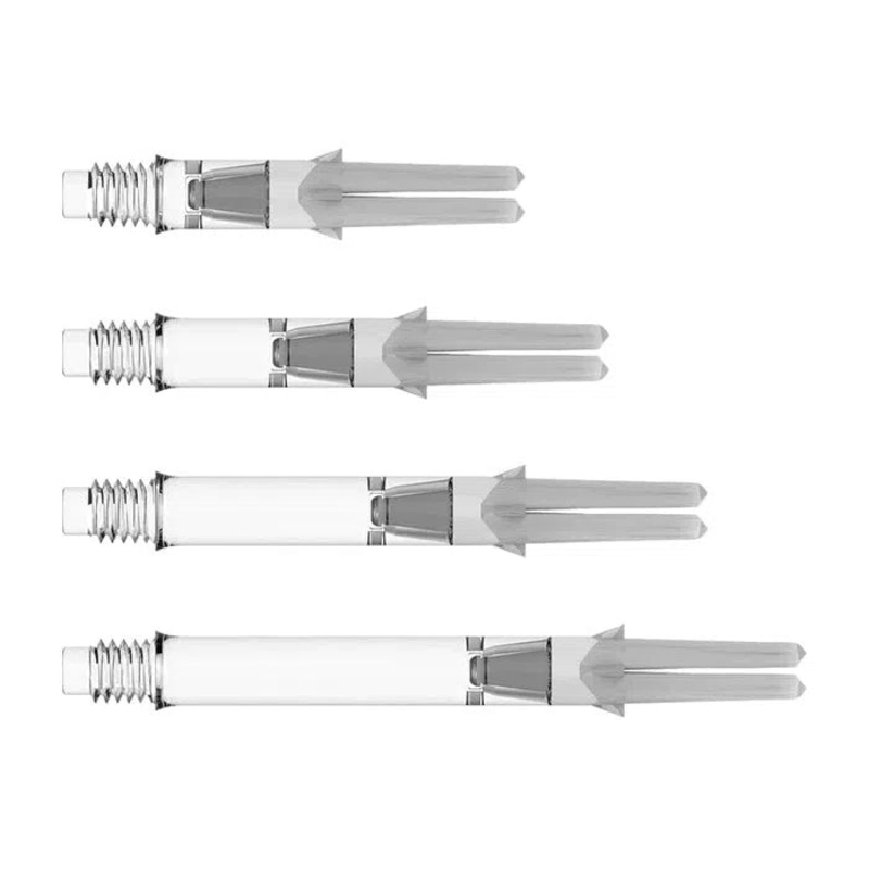 L-Style L-Shaft Silent Straight Clear Darts Shafts Clear Short