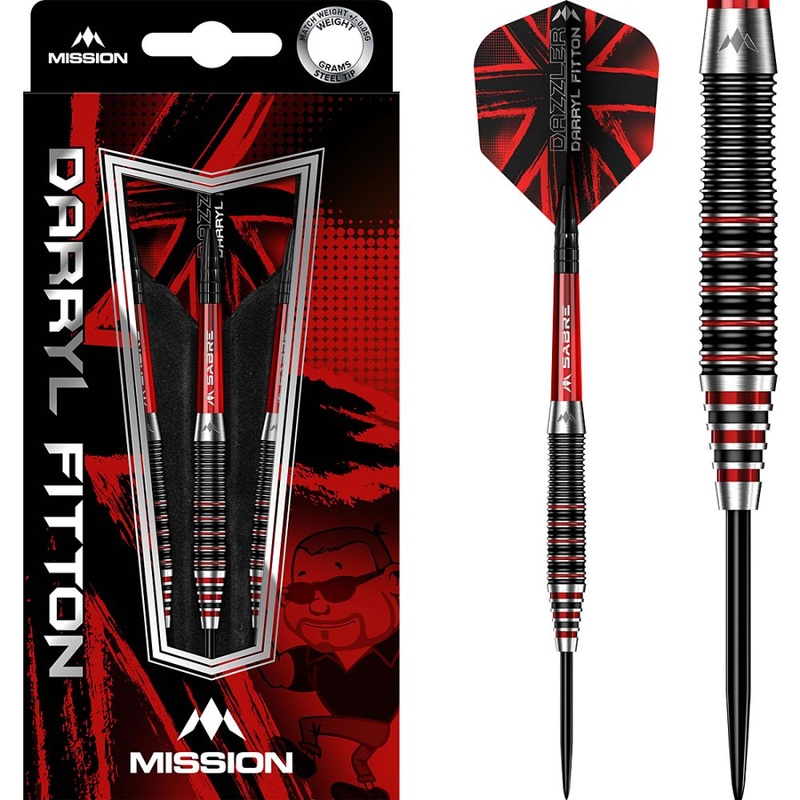 Mission Darryl Fitton Steel Tip Darts 22 grams