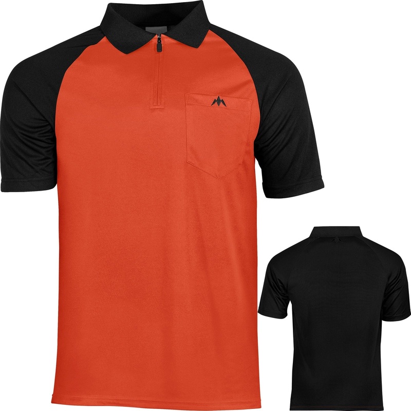 *Mission Darts EXOS Cool FX Dart Shirt – Black & Orange 2XL