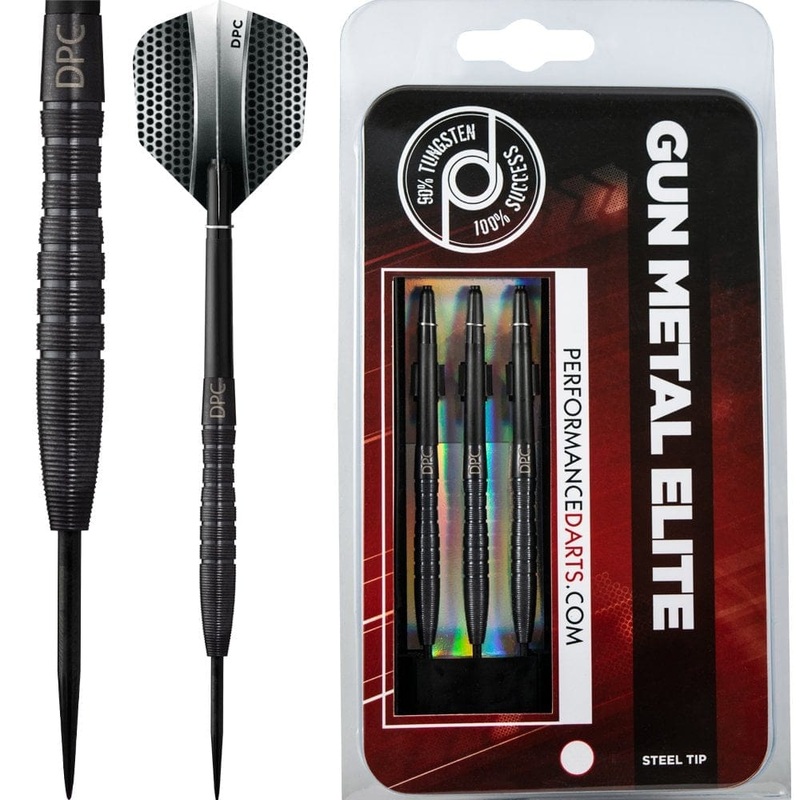 Performance Darts – Gun Metal Elite – Steel Tip – Micro Grip 23g