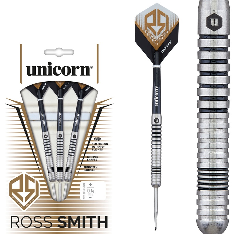Ross Smith Smudger 80% Tungsten Steel Tip Darts by Unicorn 22 Gram