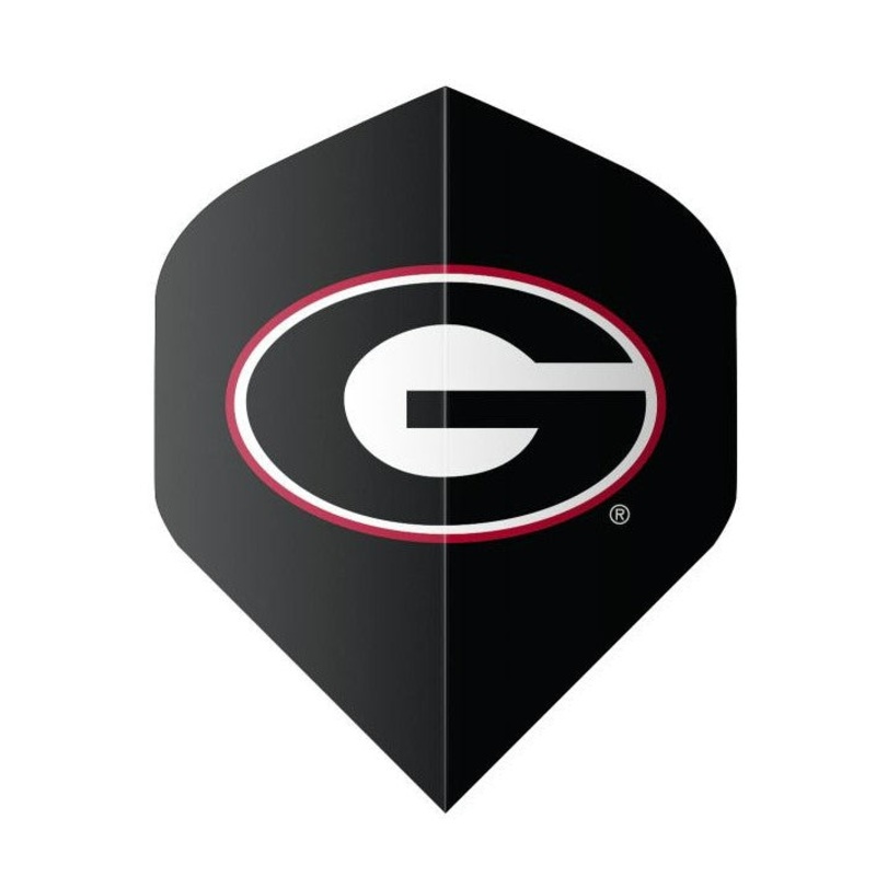 Shot NCAA Georgia Bulldogs Flight Set Black Standard 100 Micron Polymer