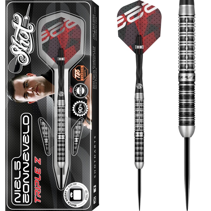 Shot Pro Series Darts – Steel Tip – 90% Tungsten – Niels Zonneveld V2 23g