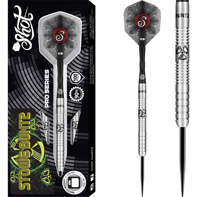 Shot Stowe Buntz Darts – Steel Tip – 90% – Pro Series 23g