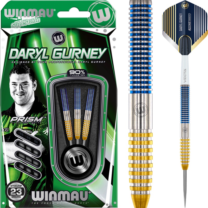 Winmau – Daryl Gurney SC 1.0 Darts – Steel Tip – 90% Tungsten – 23g