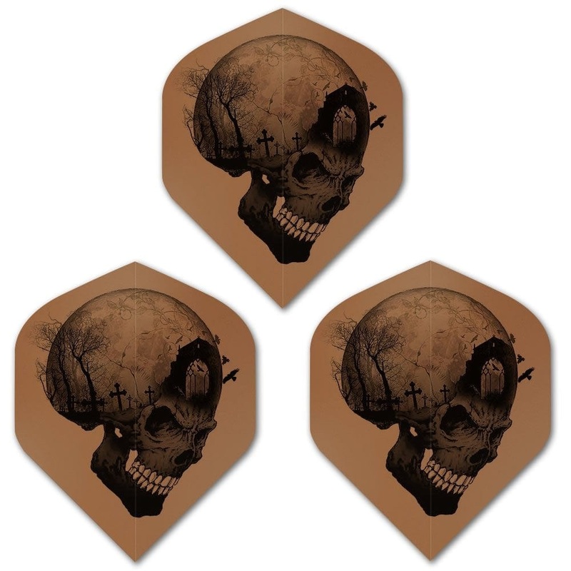 *Alchemy Dart Flights – No2 – Std – Copper – Headstone Skull