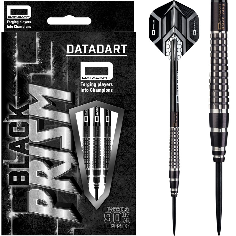 Datadart Black Prism Darts – Steel Tip – Black Titanium 22g