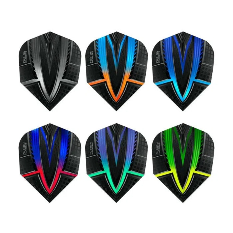 Harrows Fusion Dart Flights Blue/Aqua