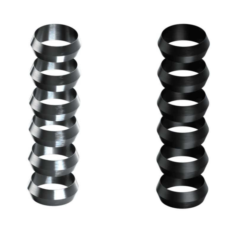 Harrows Pyramid Rings – Stem Spare Rings – Pack 6 – Black