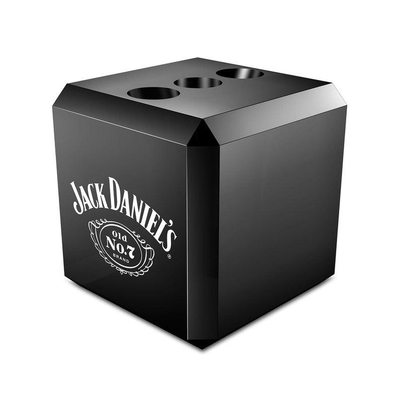 Jack Daniels – Dart Display Cube – Holds 3 Darts – Acrylic Stand – Black