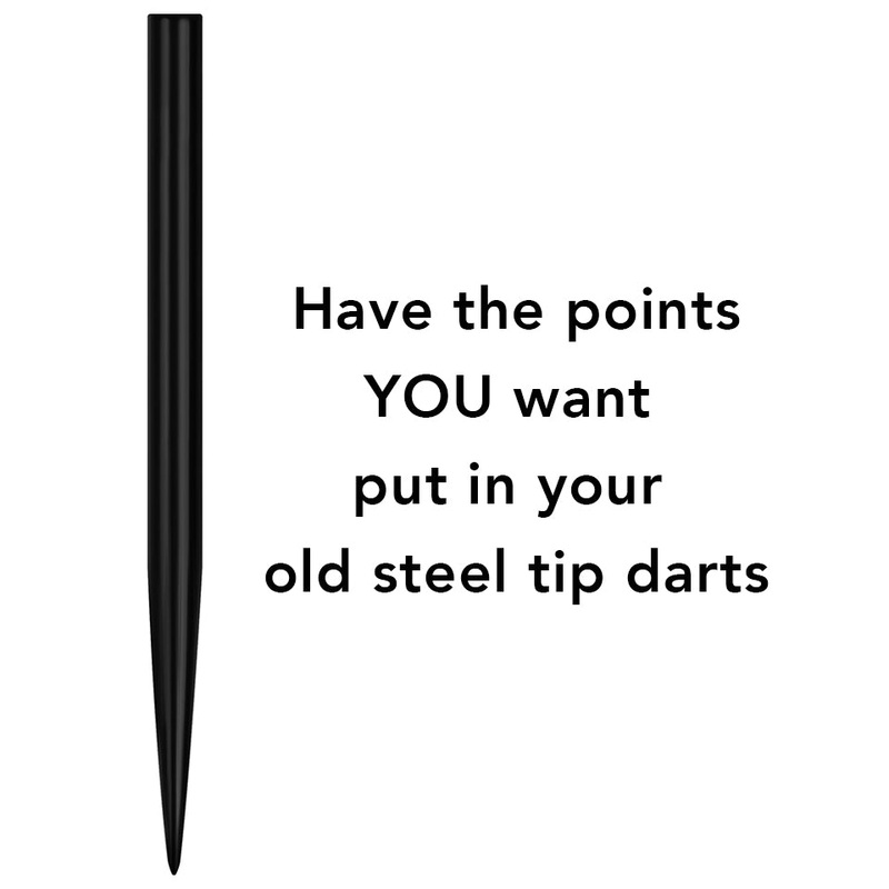 Labor To Replace Points On Old Darts Snapped Off At Barrel