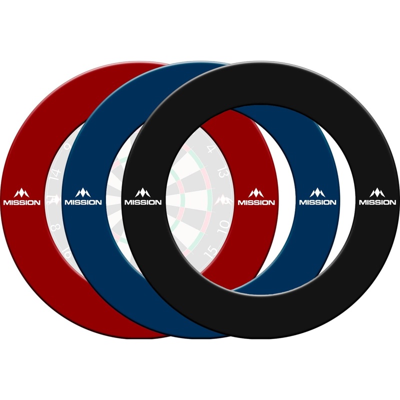 Mission Dartboard Surround – Pro – Heavy Duty – with Logo Black