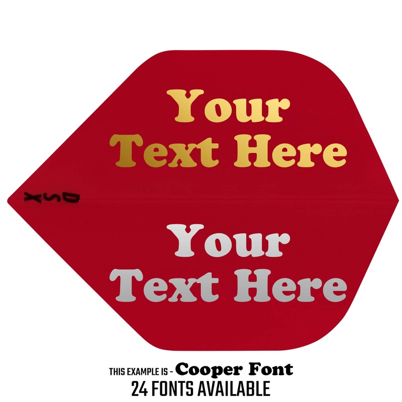 Personalised Flights – Extra Strong – Hot Foil – 5 Sets – Std – Red Default Title