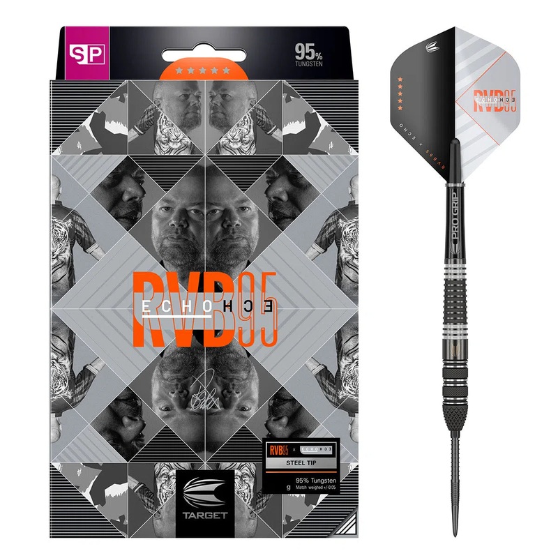 Target RVB x Echo 95% Tungsten Steel Tip Darts 21 GRAM