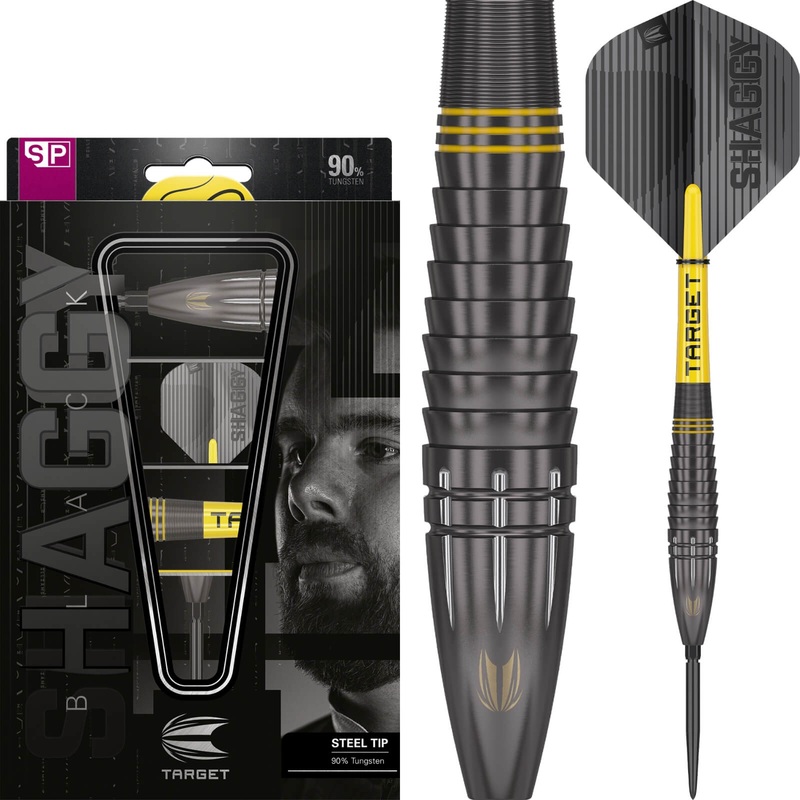 Target – Scott Williams Black Darts – Swiss Point – Steel Tip – 90% Tungsten – 23g 25g 23 grams