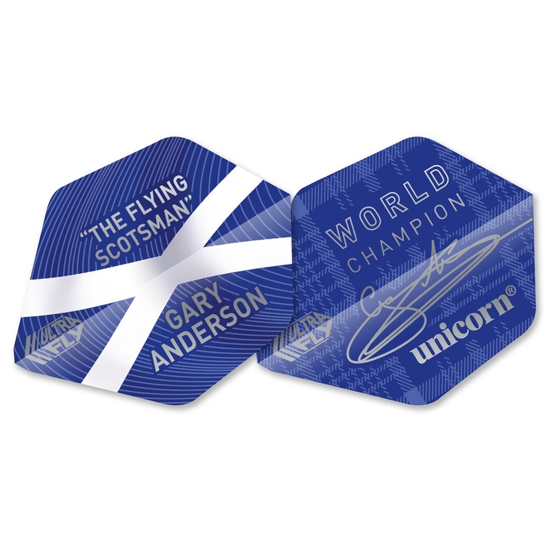 Ultrafly 75 Micron AR2 Shape Blue Gary Anderson by Unicorn Blue