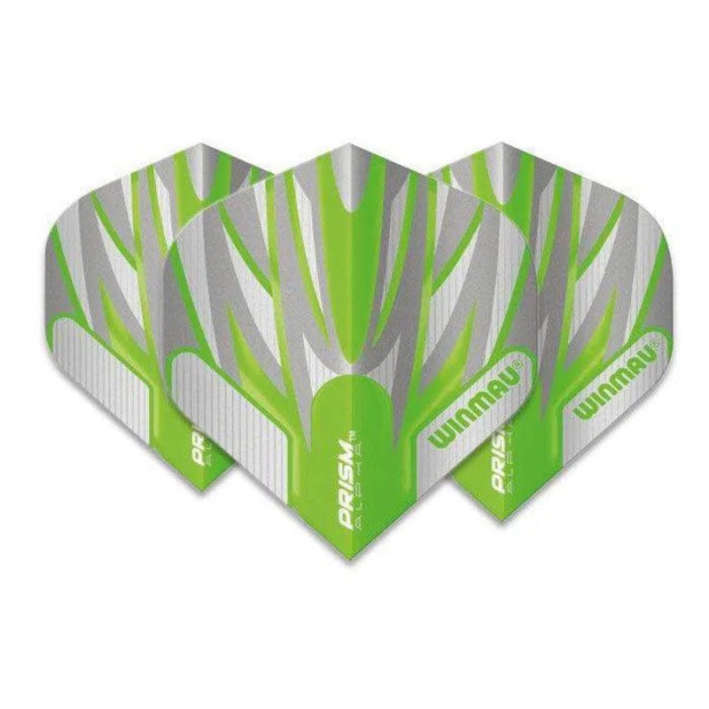 Winmau Prism Alpha Extra Thick Standard White & Green Flights