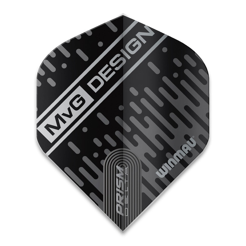 Winmau Prism Delta MVG Standard Dart Flights 100 Micron Black 6915-214 Black