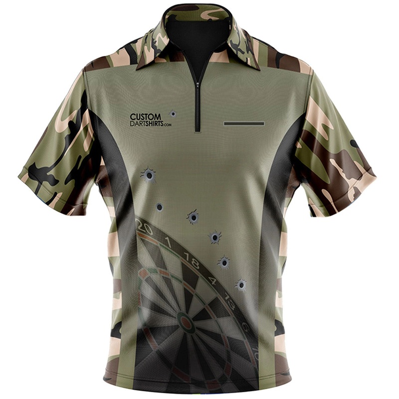 Camouflage Custom Dart Shirt Extra Small