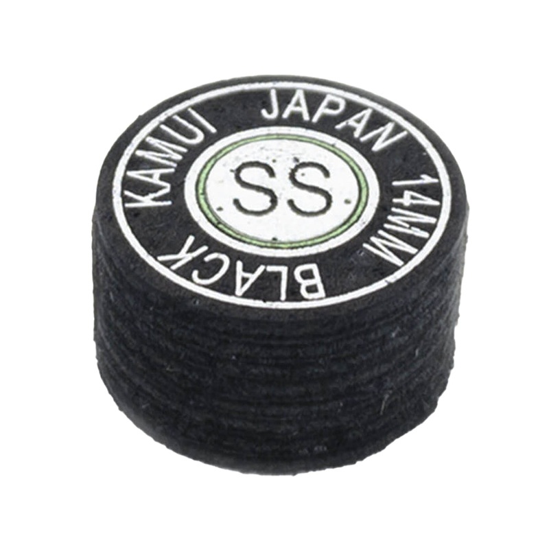 Kamui Black Billiard Cue Tip – Super Soft 14mm