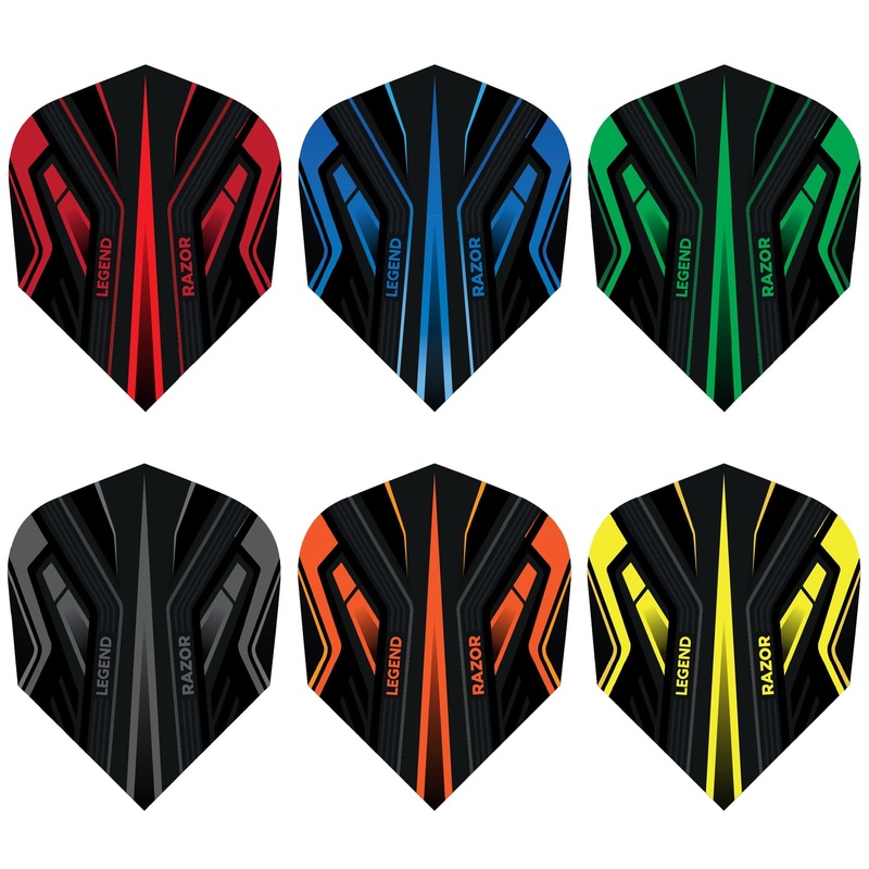 *Legend Razor Dart Flights – 100 Micron – No2 – Std Aqua Blue