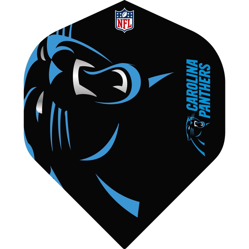 *NFL – Dart Flights – Official Licensed – No2 – Std – Carolina Panthers