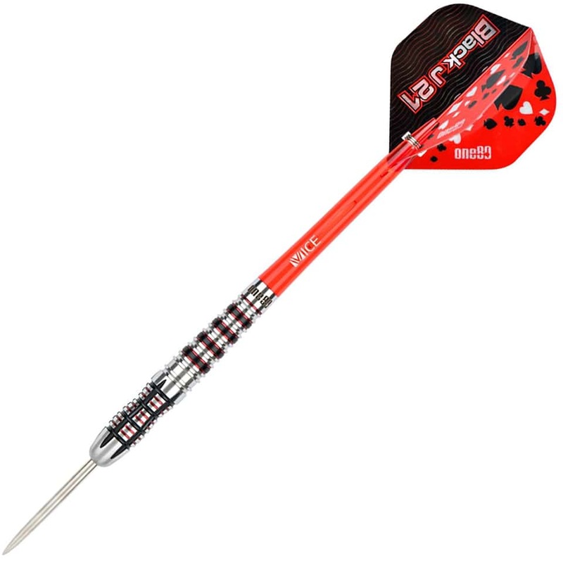 One80 Black J21 03 Steel Tip Darts – 21gm
