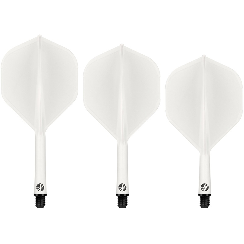 Shot Flight Deck – One Piece Dart Flight and Shaft System – White Short