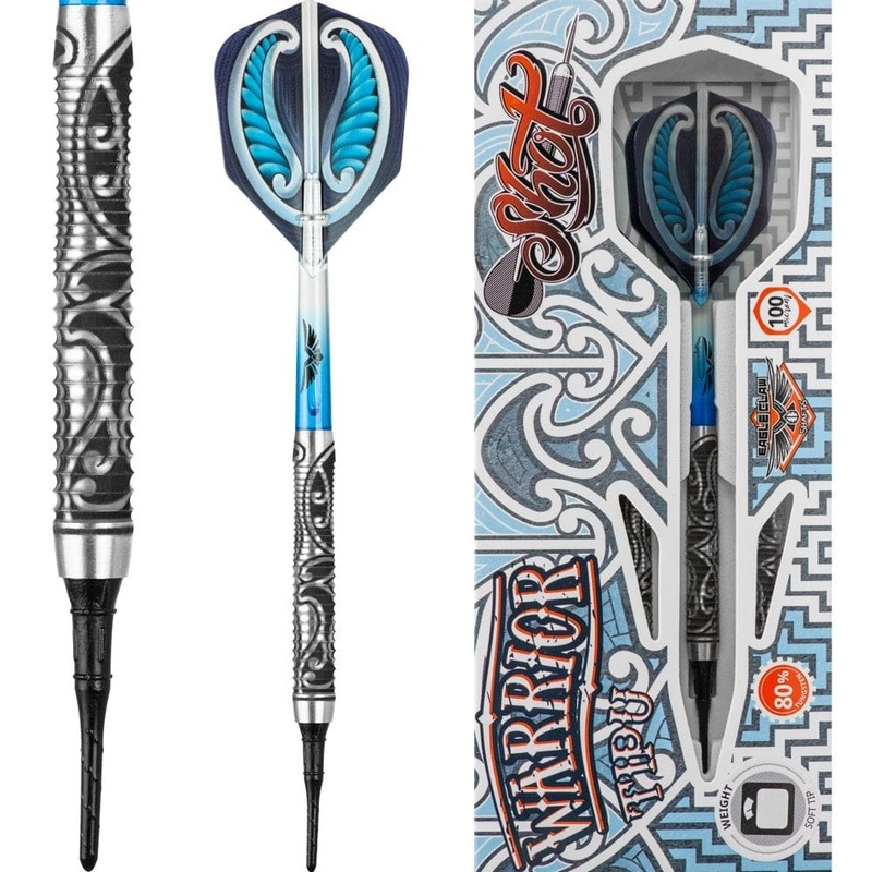 *Shot Warrior Darts – Soft Tip Tungsten – Razor Ring – Tipu 18g