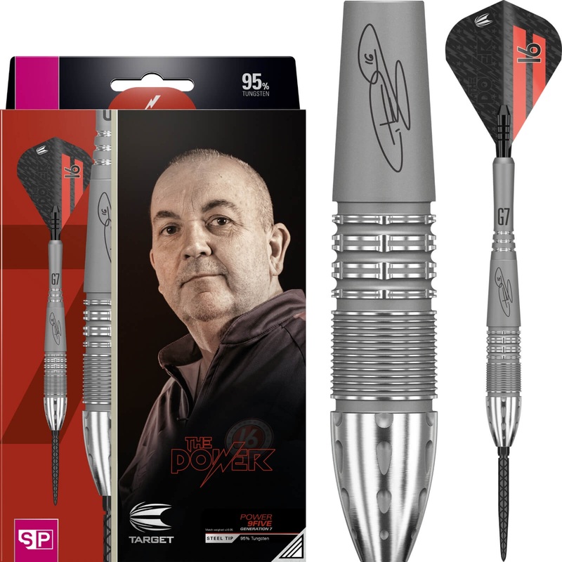 Target – Phil Taylor Gen 7 Darts – Swiss Point – Steel Tip – 95% Tungsten – 22g 24g 26g 22 grams