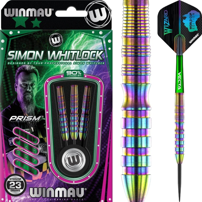 Winmau – Simon Whitlock World Cup Darts – Steel Tip – 90% Tungsten – 22g 23g 24g 22 grams