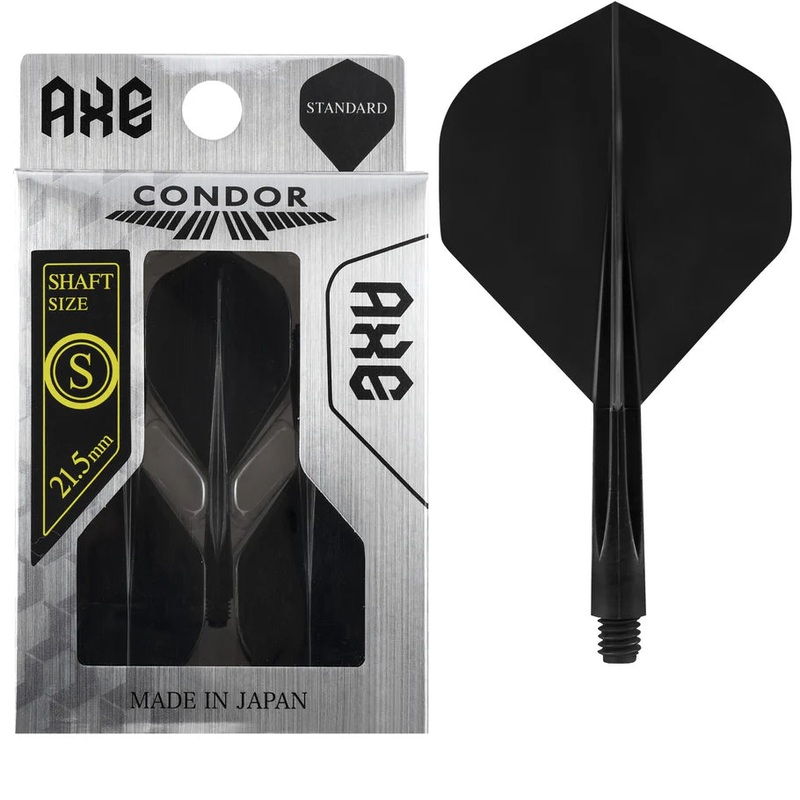 CONDOR AXE DART FLIGHT SYSTEM FLIGHTS – STANDARD – SHORT – BLACK