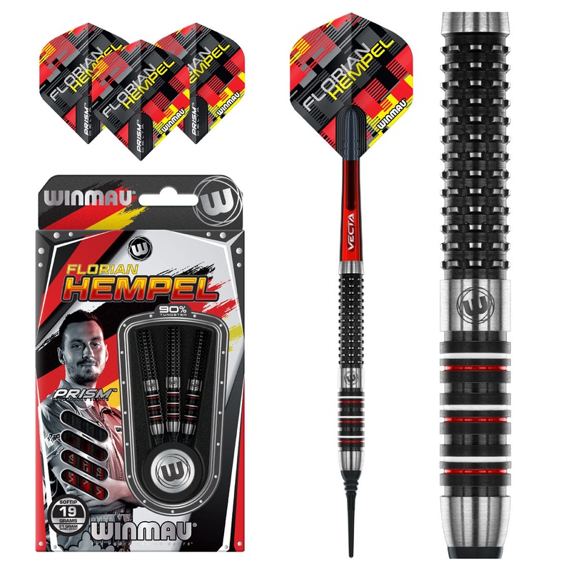Florian Hempel 90% Tungsten Soft Tip Darts by Winmau 21 Gram