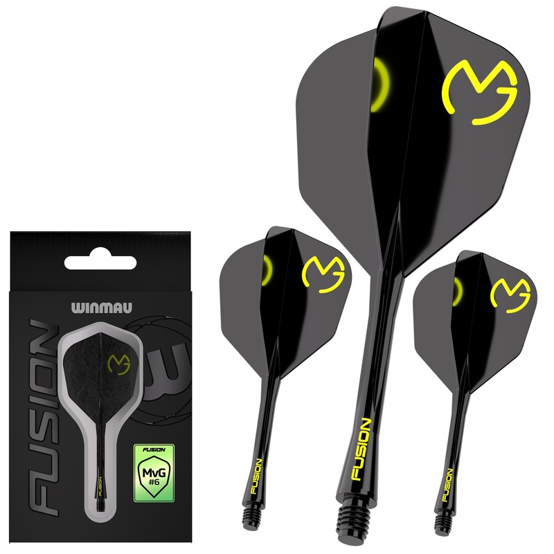 Fusion #6 Integrated Flight & Shaft MvG Design Black & Green Short