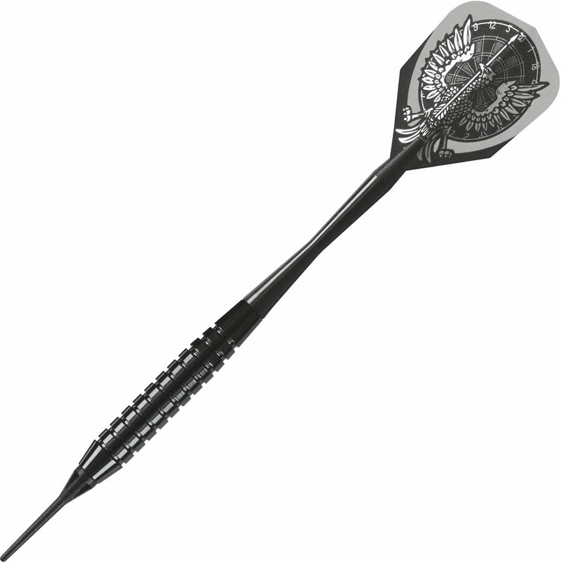 Harrows Black Arrow Ringed Soft Tip Darts – 16gm