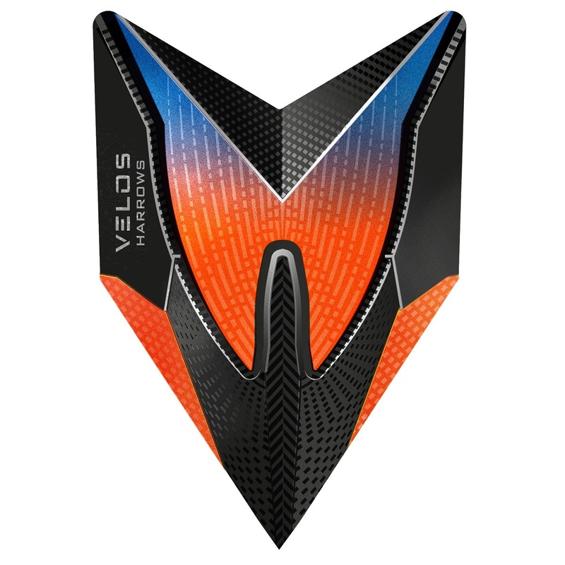 Harrows Velos Orange 1017 Darts Flights
