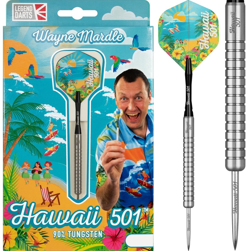 Legend Wayne Mardle Darts – Steel Tip – Hawaii 501 – Natural 20g