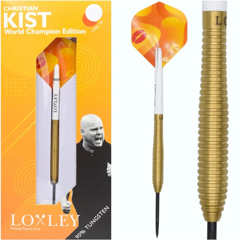 Loxley Christian Kist WC Edition 90% Tungsten Steel Tip Darts 22 GRAM