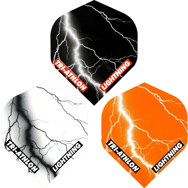 *McKicks Lightning Dart Flights – Std – Tri-athlon Black