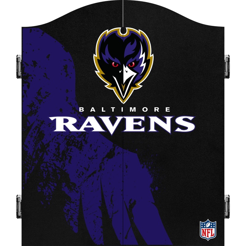 NFL – Dartboard Cabinet – Official Licensed – Baltimore Ravens