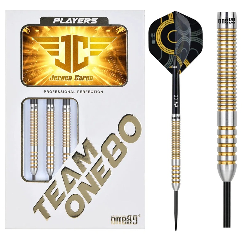 One80 Jeroen Caron 90% Tungsten Steel Tip Darts 24 GRAM