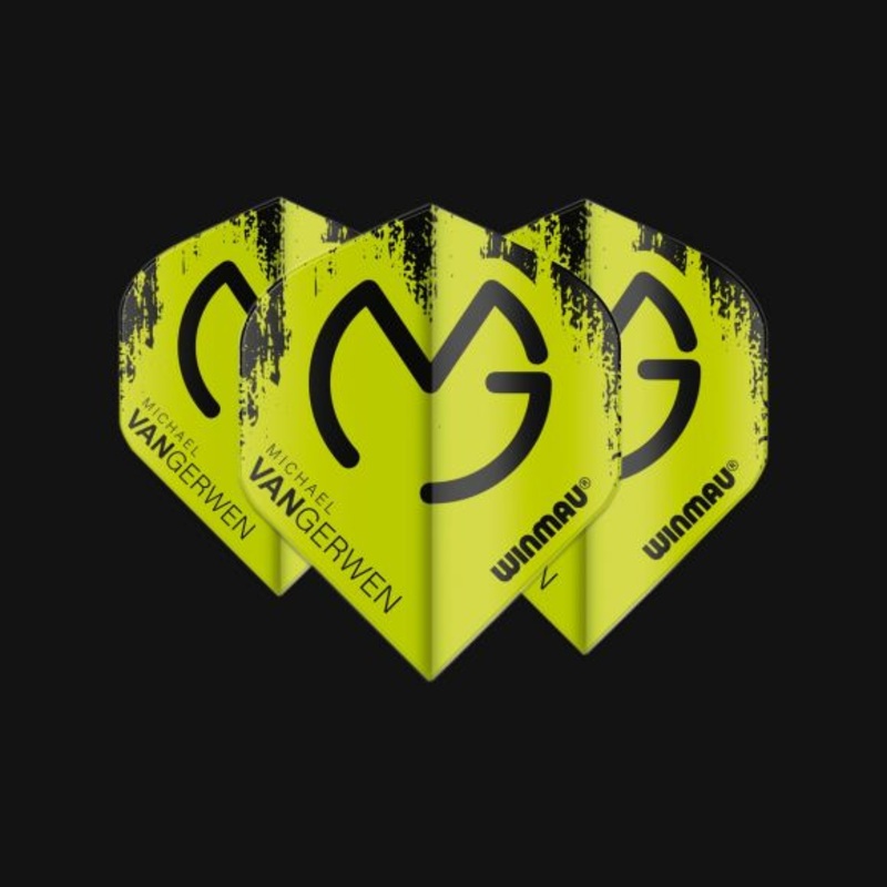 Player Mega Standard MvG (Michael Van Gerwen) Black & Green Standard 75 Micron Poly metronic