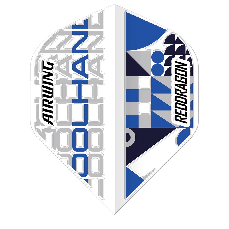 Red Dragon Airwing Molded Standard Flights – Cool Hand Luke Humphries – White Standard 290 Micron High-grade flexible polymer