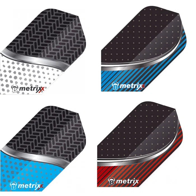 Bull’s DE Metrixx Extra Strong Slim Dart Flights Aqua
