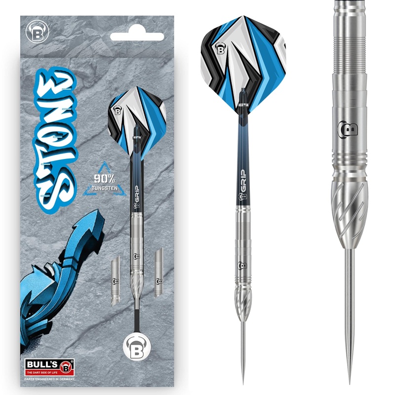 BULL’S Stone Darts – Steel Tip – 90% Tungsten – S1 21g