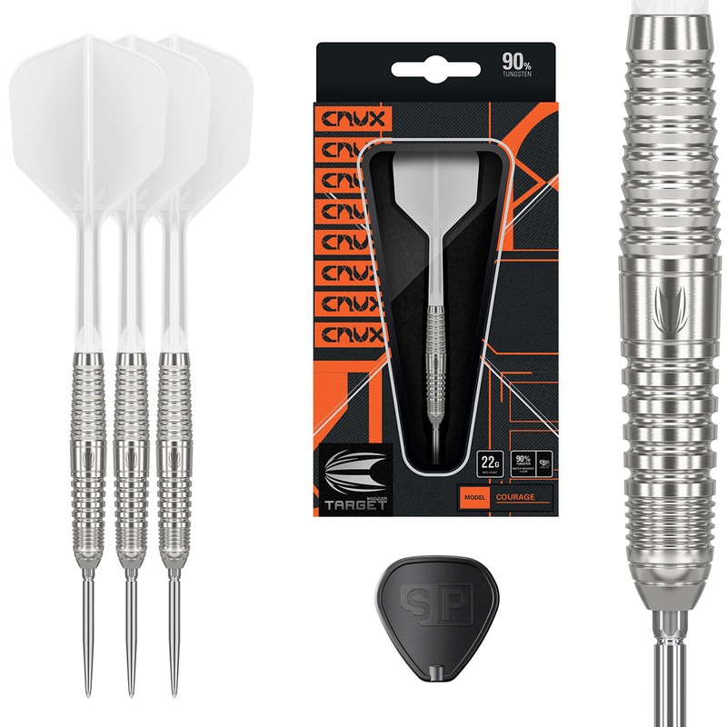 Crux JPN Courage 90% Tungsten SP Steel Tip Darts by Target Japan 22 Gram