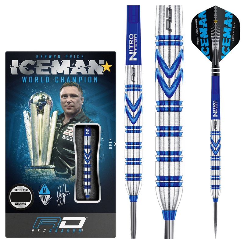 Gerwyn Price Original 90% Tungsten Steel Tip Darts by Red Dragon 23 Gram